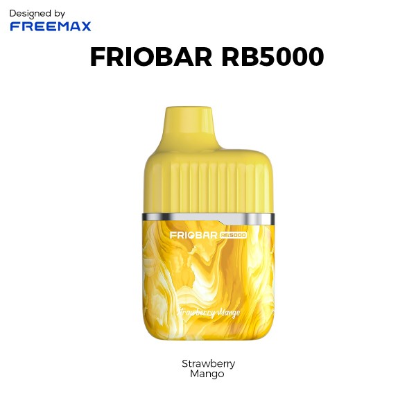 Cigarrillo Electronico Desechable / Vaper FIOBAR R5000 FRESA Y MANGO- SIN NICOTINA