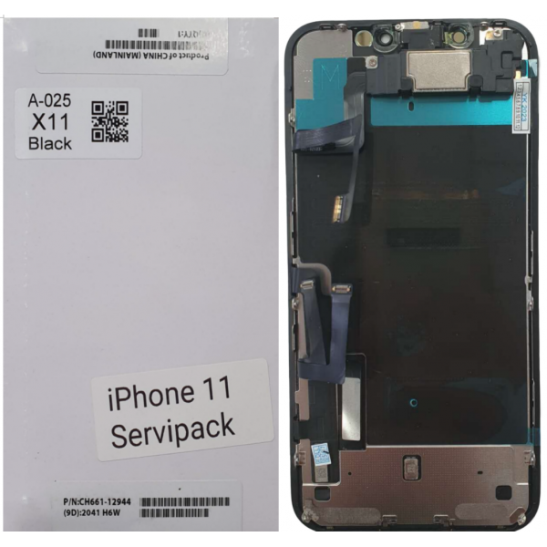 n3 Pantalla original Completa LCD Y Táctil con flex auricular para iPhone 11 service pack