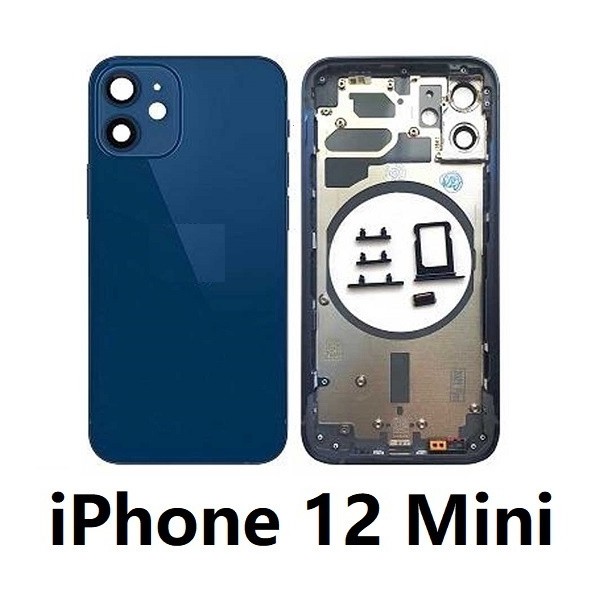 Chasis De Pantalla / Tapa Con Marco Para IPhone 12 Mini (NEGRO)