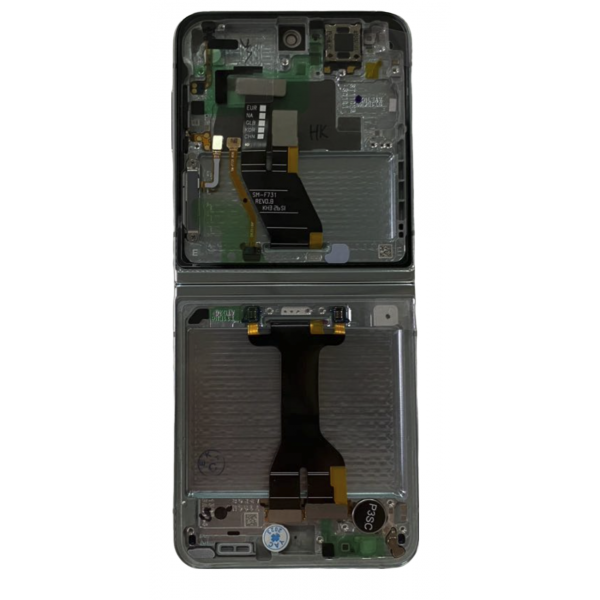 Pantalla Completa Amoled Y Táctil Con Marco (Flexible) Para Samsung Galaxy Z Flip 5 5G , SM-F946 verde Original