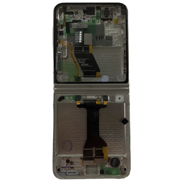 Pantalla Completa Amoled Y Táctil Con Marco (Flexible) Para Samsung Galaxy Z Flip 5 5G , SM-F946 blanco Original