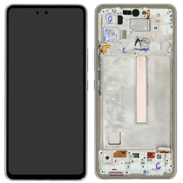 N74.1 Pantalla completa con marco para Samsung Galaxy A53 5G A536 original (oro)