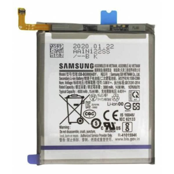 Bateria Nueva Original Con Pegatina Para Samsung Galaxy S20 / G980 de 4500mAh