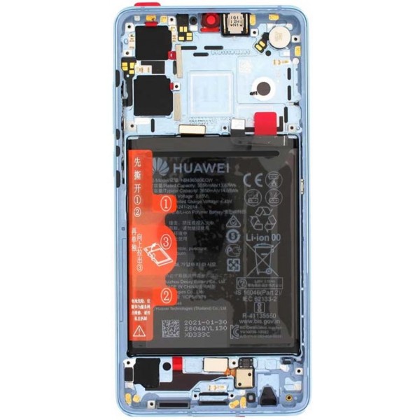 Pantalla Completa Original Con Marco y Bateria Para Huawei P30 / P 30