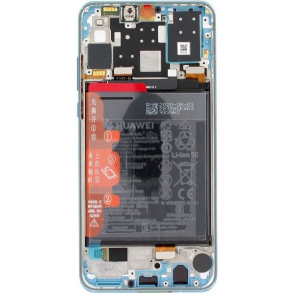 Pantalla Completa Original Con Marco y Bateria Para Huawei P30 / ELE-L04 / ELE-L09 / ELE-L29 (AURORA)