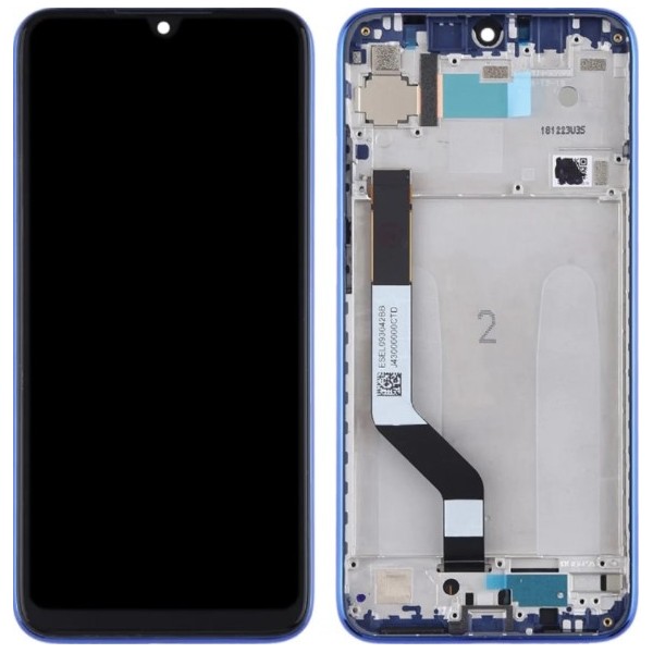 N19 Pantalla Original Completa Amoled Y Táctil Con Marco Para Xiaomi Redmi Note 7 (AZUL)