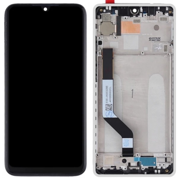 N19 Pantalla Original Completa Amoled Y Táctil Con Marco Para Xiaomi Redmi Note 7 (PLATA)