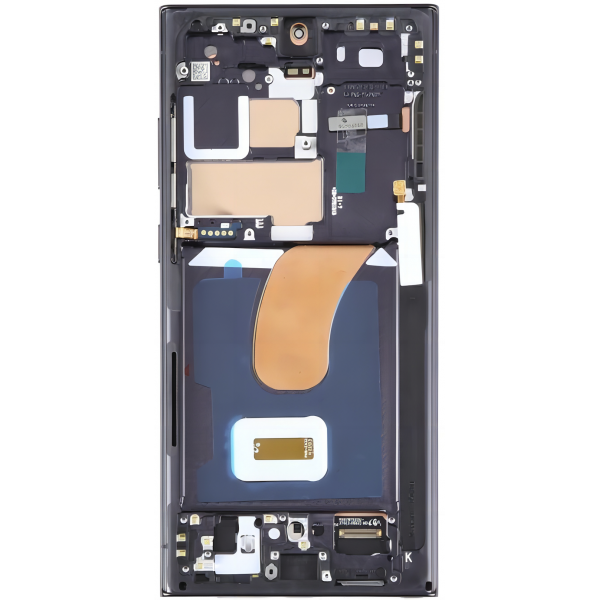 n117.3 Pantalla Completa Original LCD Y Táctil Con Marco para Samsung Galaxy S23 Ultra (2023) S918B – Negro