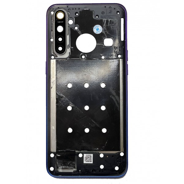 Chasis De Pantalla / Marco Medio / Carcasa Central con lente (AZUL) Para REALME 5 PRO (RMX1971) ( DESMONTAJE)