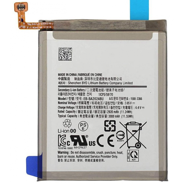 N366 Batería EB-BA202ABU Para Samsung Galaxy A20E / A202F De 3000mAh