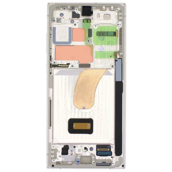N117.3 Pantalla Completa Original LCD Y Táctil Con Marco Para Samsung Galaxy S23 Ultra (2023) S918B – plata