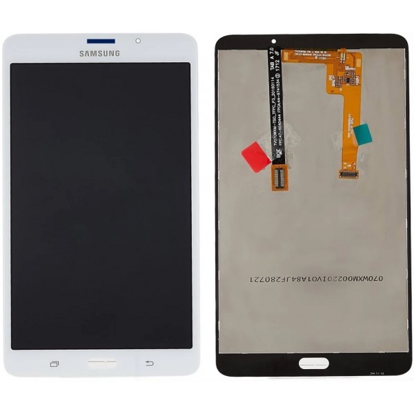 Pantalla completa plateada con carcasa frontal y marco para tablet Samsung Galaxy Tab A 4G (2016), T285 de 7 pulgadas