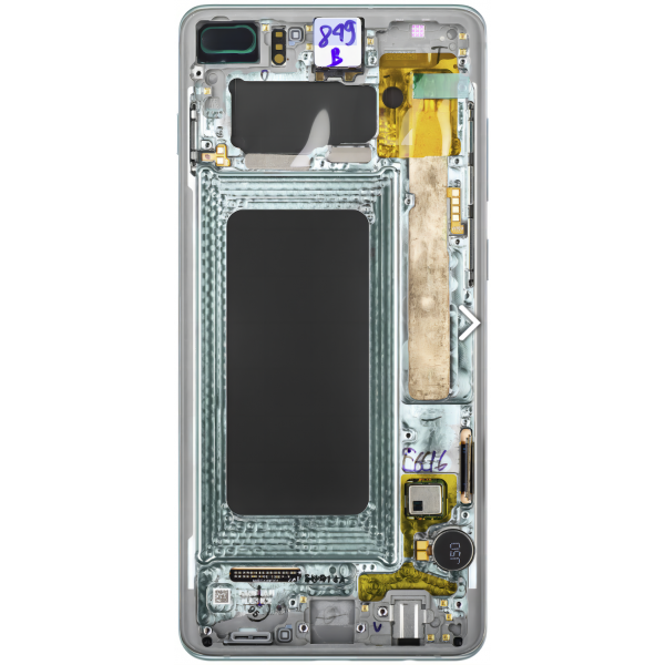 N109 Pantalla Completa Con Marco Original Para Samsung Galaxy S10 Plus / G975F(NEGRO)
