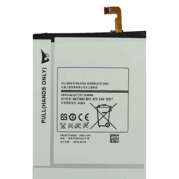 Bateria EB-BT116ABE Samsung Galaxy Tab 3V SM-T116 T113 T110 T111 de 3600mAh