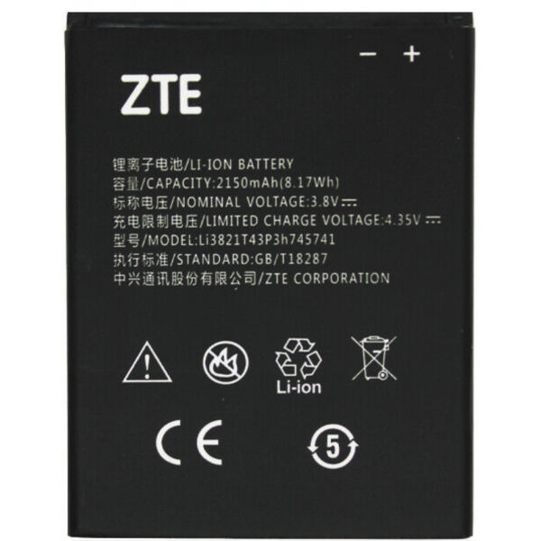 N30 Bateria LI3821T43P3H745741 ZTE Blade L5, ZTE Blade L5 Plus de 2150mAh 