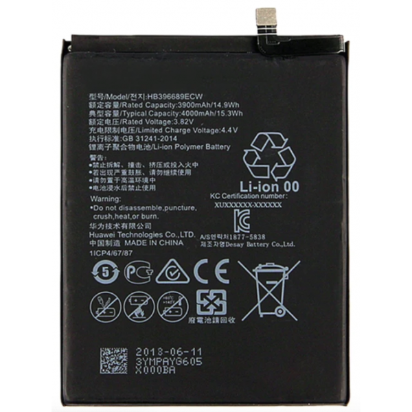 N44 Bateria HB396689ECW para Huawei Mate 9, Mate 9 Pro de 3900mAh