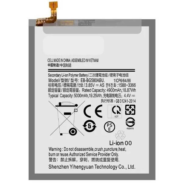 N53 BateRía EB-BG580ABU Para Samsung Galaxy M20 / M205 / M30 / M305