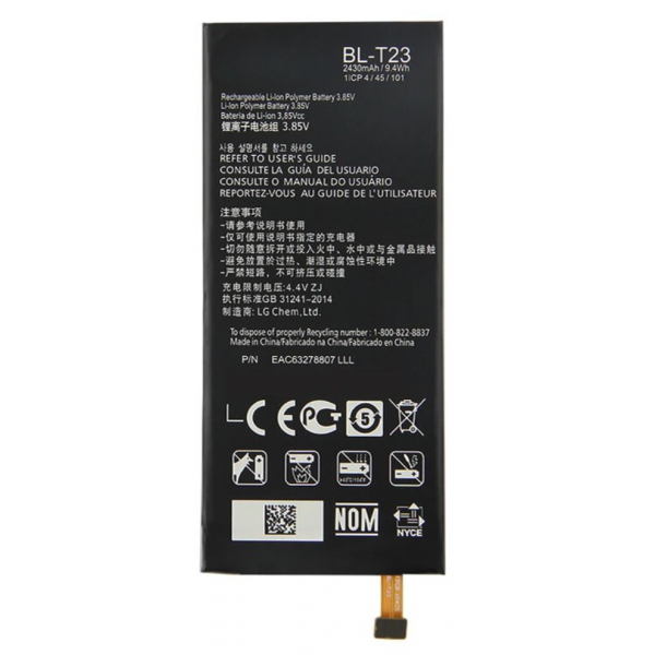 N326 Batería BL-T23 Para LG X CAM K580 De 3800mAh