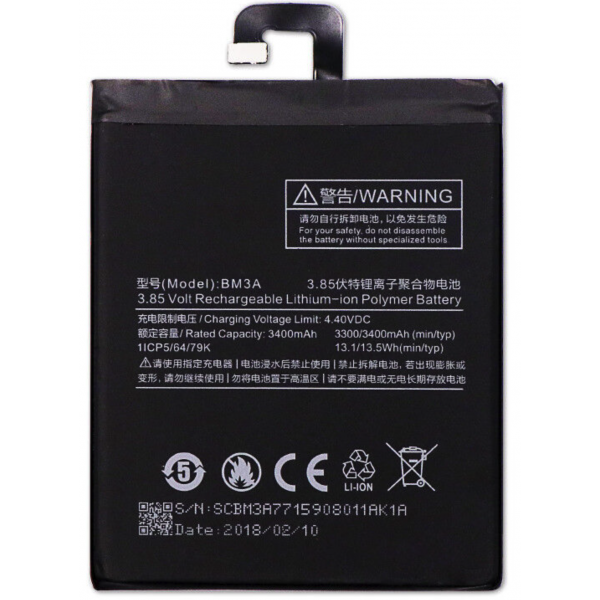 Bateria BM3A para Xiaomi Mi Note 3 de 3500mAh