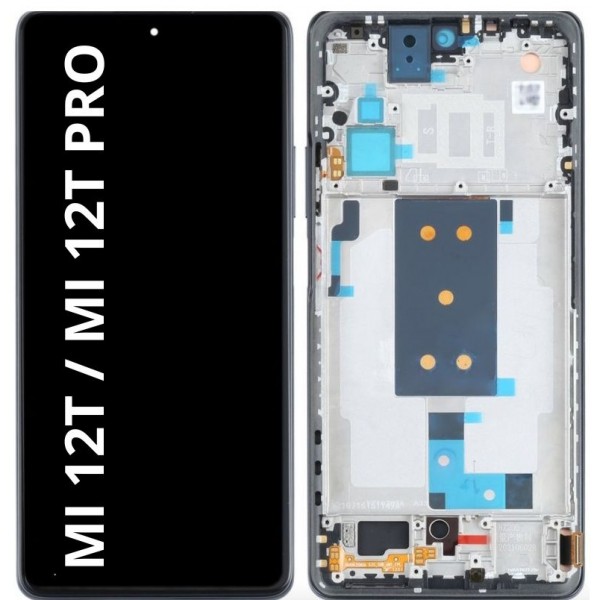 n10.7 Pantalla original Completa amoled Y Táctil con marco para Xiaomi Mi 12T / MI 12T PRO (negro)