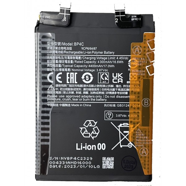 n457 Bateria Litio BP4C Para Xiaomi Redmi Note 11 Pro Plus