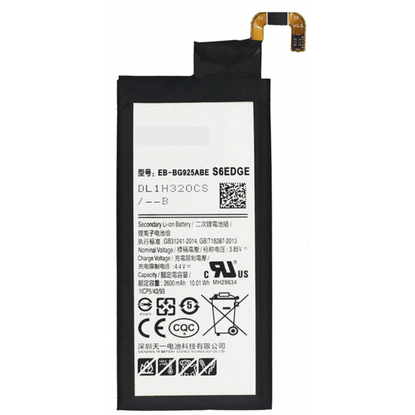 N153 Bateria Nueva EB-BG925ABE para Samsung Galaxy S6 Edge SM-G925 de 2600mAh