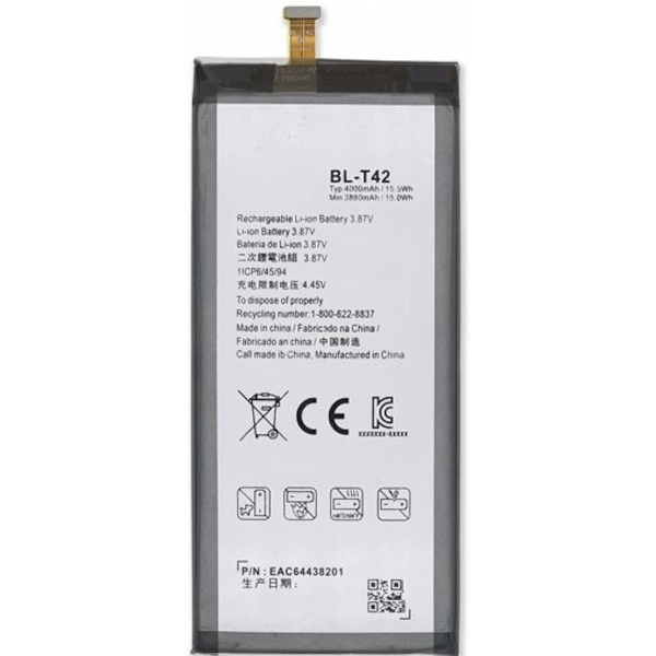 N155 Bateria BL-T42 Para LG G8X / V50 / V50S / LMG850EMW de 4000mAh