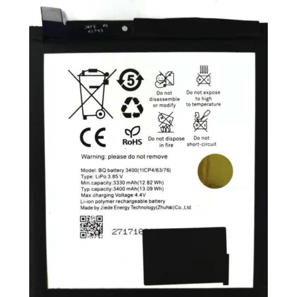 N174 Bateria Para BQ VS PLUS De 3330mAh / 3400mAh