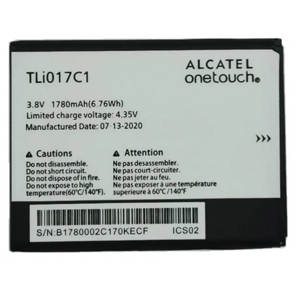 N328 Bateria Para ALCATEL PIXI 3 / 5017 / TLI017C1 De 1780mAh