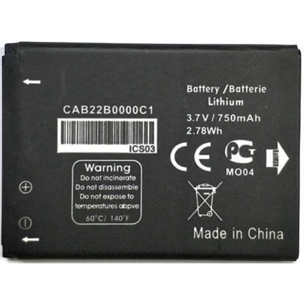 Bateria CAB22B0000C1 de 750mAh Para Alcatel