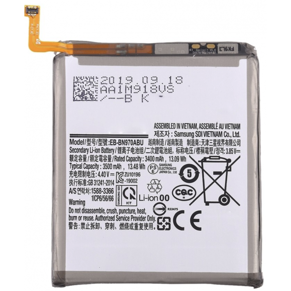 N374 Bateria EB-BN970ABU para Samsung Galaxy Note 10 / N970F