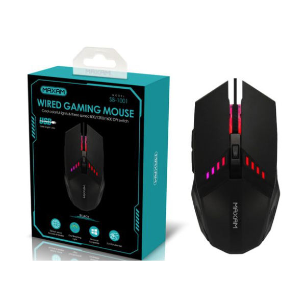 N99.2 SB-B102 Raton Inalambrico Para Gamer Con Cable Cool Colorful Lights 6 Keys