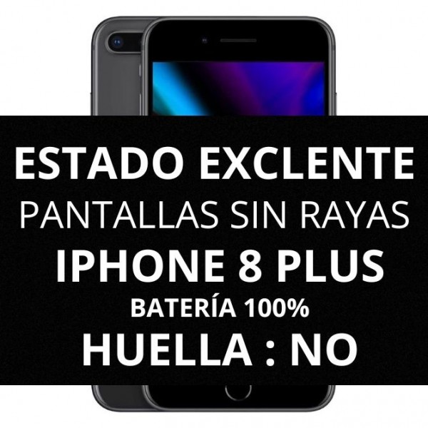 Telefono Movil REACONDICIONADO Segunda Mano / IPhone 8 Plus / 64 GB Estado Excelente - Bateria 100% - Huella : NO