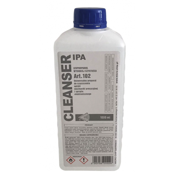 alcohol isopropilico para limpieza IPA CLEANSER Art.102 1000ml (1 litro)
