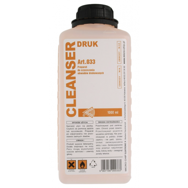 alcohol isopropilico limpieza DRUK CLEANSER Art.033...