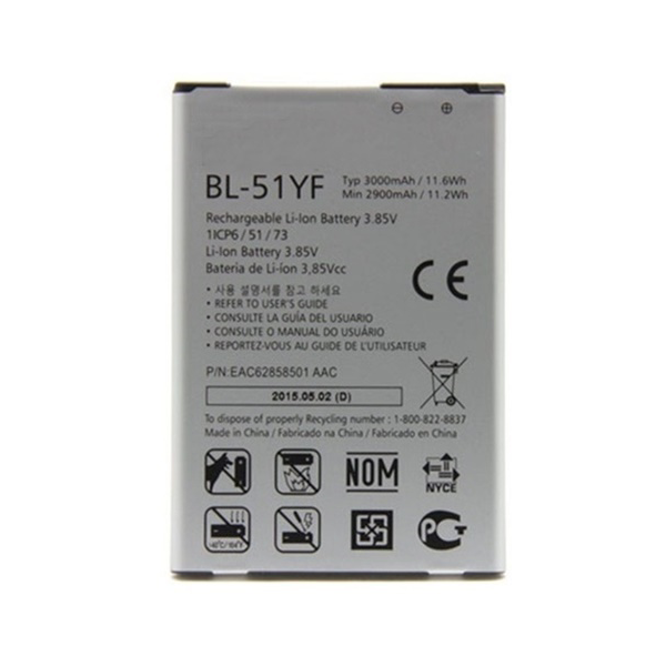 N204 Batería BL-51YF Para LG G4 / H815 / G4 STYLUS / H635 / LG RAY / X190 De 2900mAh