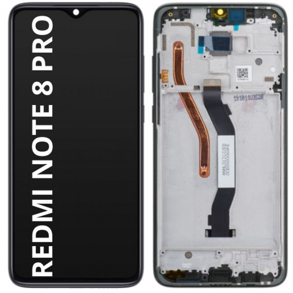N178 Pantalla Completa Con Marco Para Xiaomi Redmi Note 8 Pro Calidad PREMIUM (Negro)