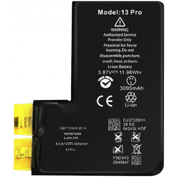 Bateria Litio Sin Flex Ni Chip Para Iphone 13 Pro De 3095mAh (Calidad Premium)