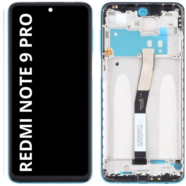 N181 Pantalla Completa Con Marco Para Xiaomi Redmi Note 9 Pro / Note 9S / Note 9 Pro Max / Note 10 Lite Calidad PREMIUM (verde)