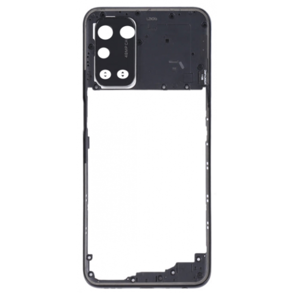 N145 carcasa / chasis intermedio con marco de lente para Oppo A74 5G 2021 CPH 2197 / Oppo A54 5G