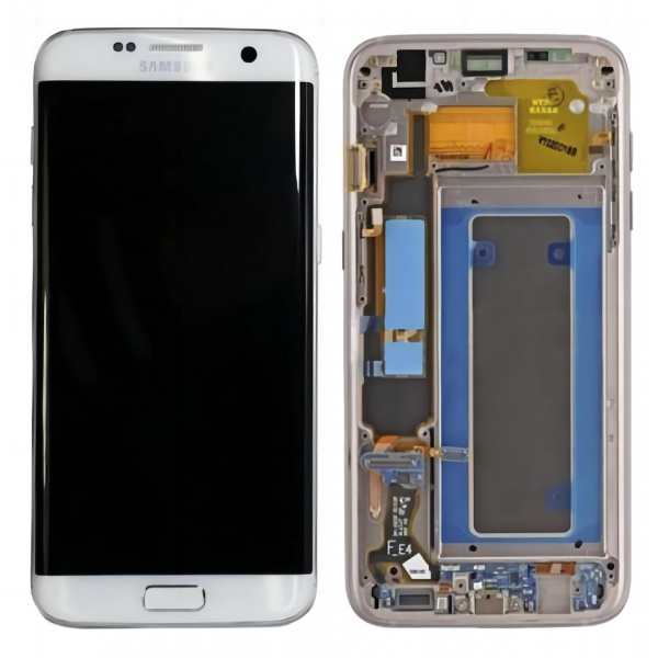 N178 Pantalla Completa Original LCD Y Táctil Con Marco Para Samsung Galaxy S7 Edge G935f (PLATA) Desmontaje
