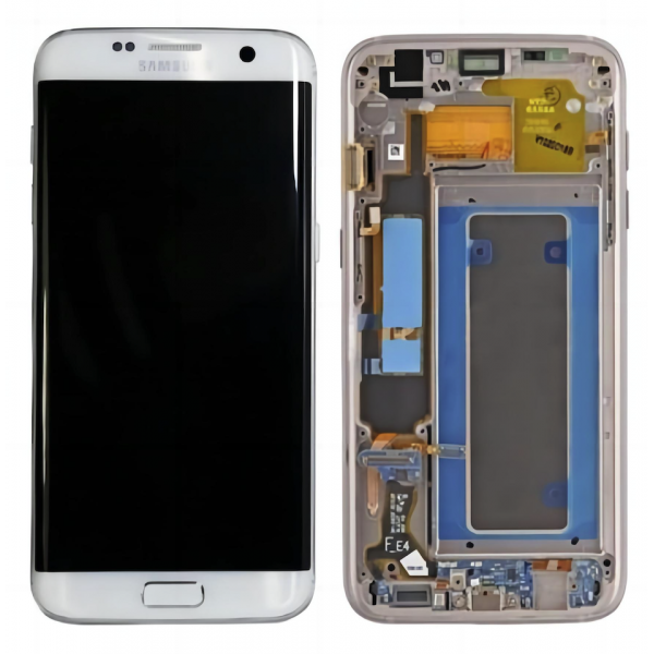 N178 Pantalla Completa Original LCD Y Táctil Con Marco Para Samsung Galaxy S7 Edge G935f plata Desmontaje