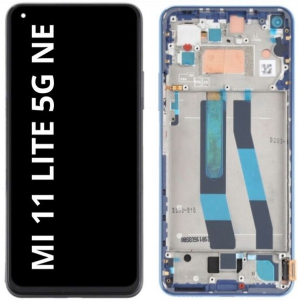 N154 Pantalla Completa Tactil Y LCD Con Marco Para Xiaomi MI 11 LITE 5G NE - 4G/5G (AZUL)