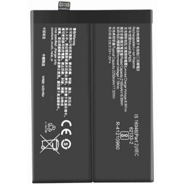 Bateria Litio BLP929 Para Oppo Reno 8 Pro 5G / Reno 8 Pro Plus Original (De Desmontaje) De 2250mAh/17.50Wh