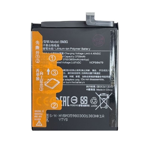N70.1 Bateria Litio BM3G Para Xiaomi Mi Mix 3 5G De 3700/3800mAh