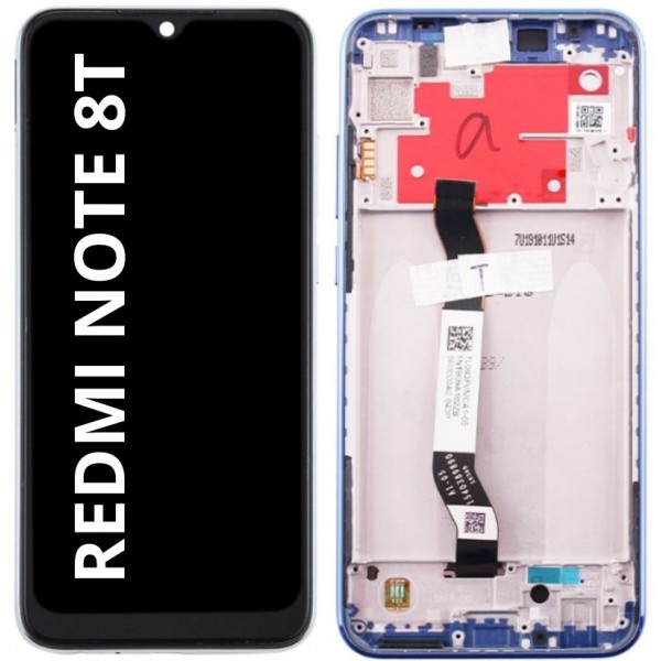 N160 Pantalla Completa Tactil Y LCD Con Marco Para Xiaomi Redmi Note 8T (AZUL) Calidad Premium