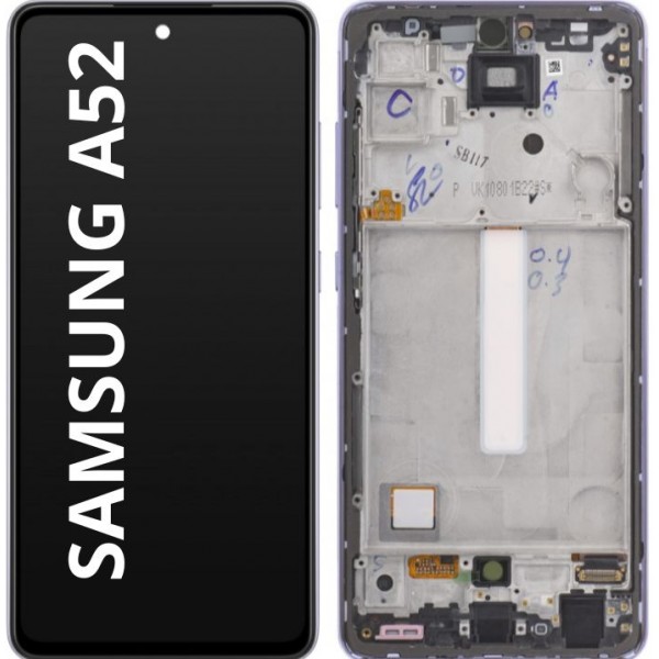 N231 Pantalla Completa Amoled LCD Y Táctil Con Marco Para Samsung Galaxy A52 4G a525 / A52 5G A526B / A52S a528(Funciona Huella)