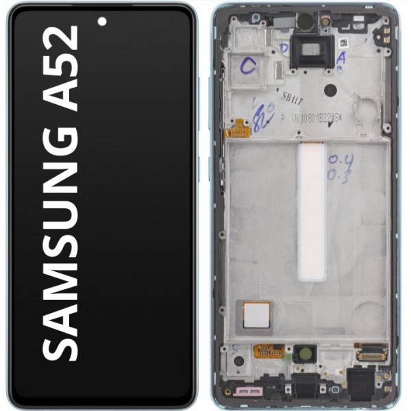 N231 Pantalla Completa Amoled LCD Y Táctil Con Marco Para Samsung Galaxy A52 4G a525 / A52 5G A526B / A52S a528(Funciona Huella)