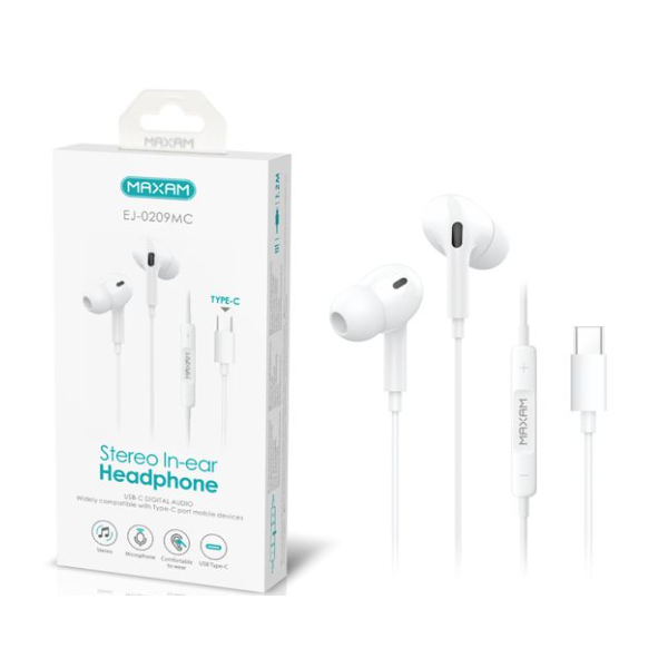 N206 MAXAM EJ-0209MC Auricular De Diadema Estéreo Tipo C...