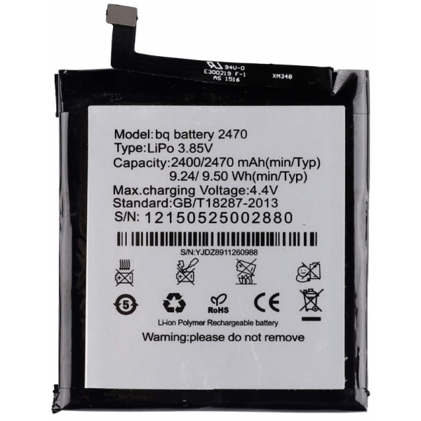 Bateria Litio Para BQ M4.5 B1 2470 De 2400mAh